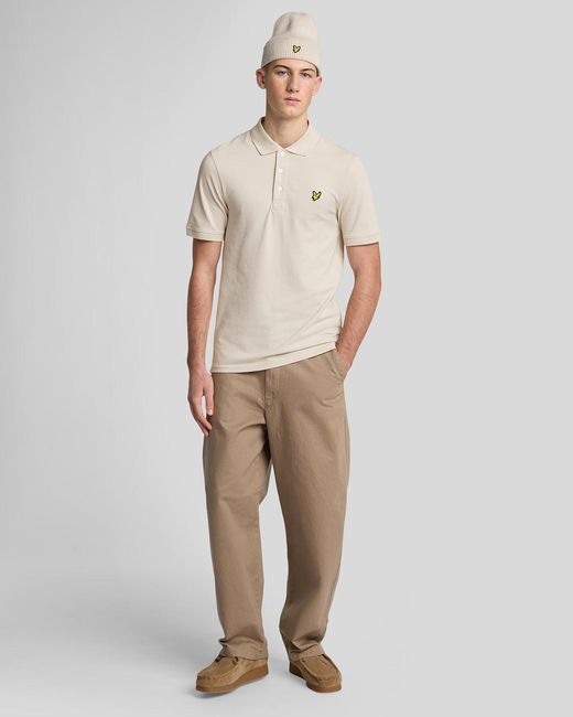 Lyle & Scott Natural Cotton Polo Shirt for men