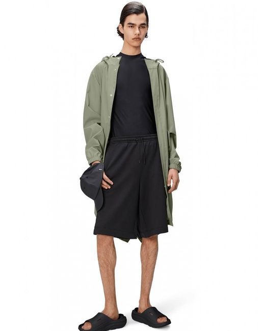 Rains Green Fishtail Parka