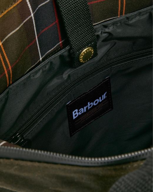Barbour Black Field Wax Backpack