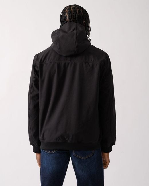 Lyle & Scott Blue Lyle & Scott Mesh Back Softshell Jacket for men