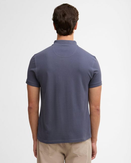 Barbour Blue Sports Polo Shirt for men