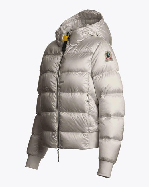 Parajumpers Gray Mariah Hooded Down Bomber