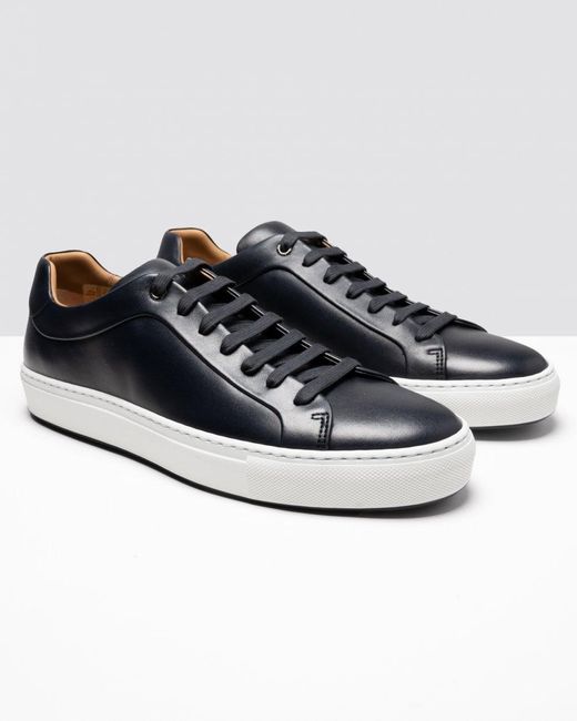 Boss Black Mirage Tennis-style Leather Trainers With Tonal Branding Nos for men