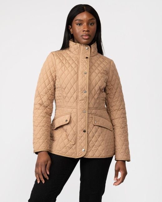 Joules Brown Allendale Diamond Quilted Jacket