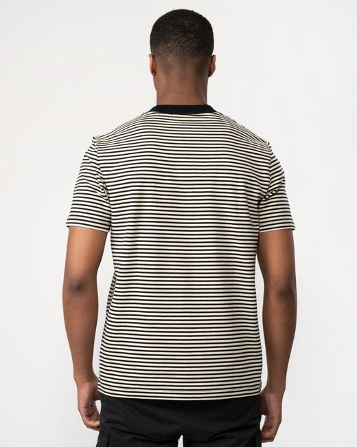 Fred Perry Gray Fine Stripe Heavyweight for men