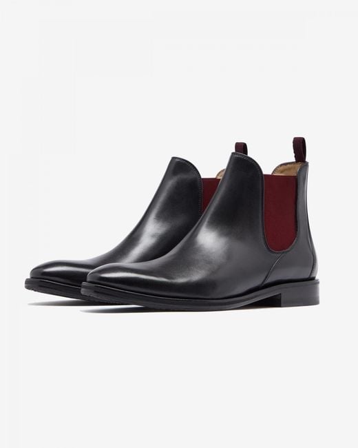Oliver Sweeney Blue Andante Leather Chelsea Boots for men