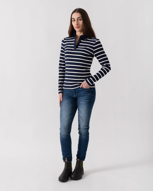 Joules Blue Fairfield Ribbed Polo