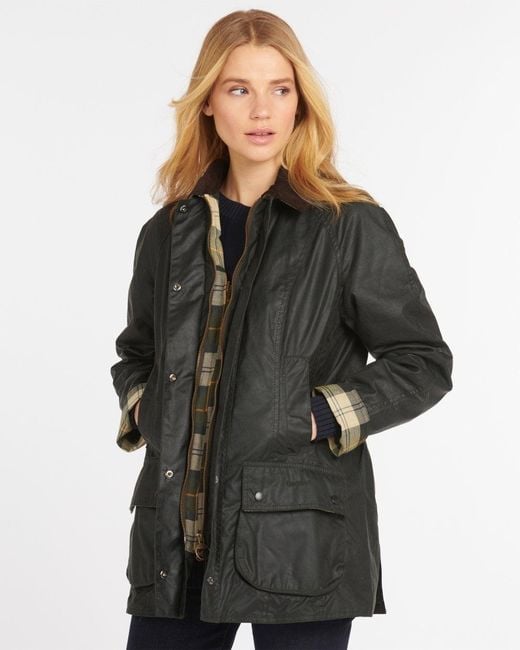 Barbour Black 'Beadnell' Quilted Jacket
