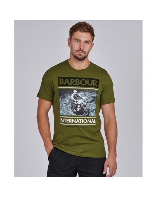 barbour t shirt mens