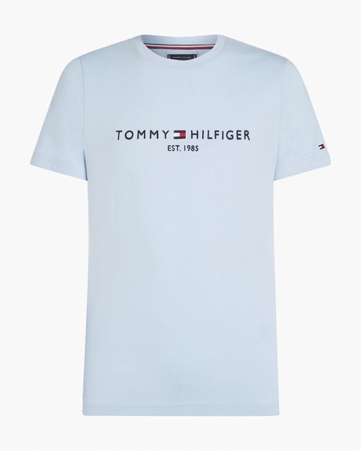 Tommy Hilfiger Blue Tommy Logo Basic T-Shirt for men
