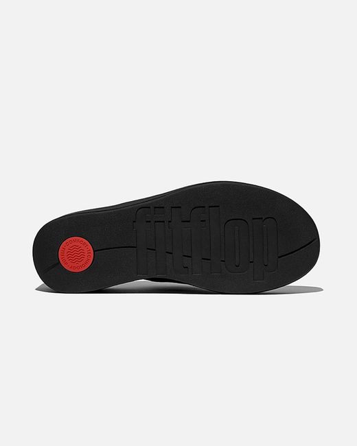Fitflop Black Platfforms Wedge Toe-Post Sandals
