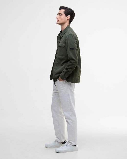Barbour Green Maze Peached Overshirt for men