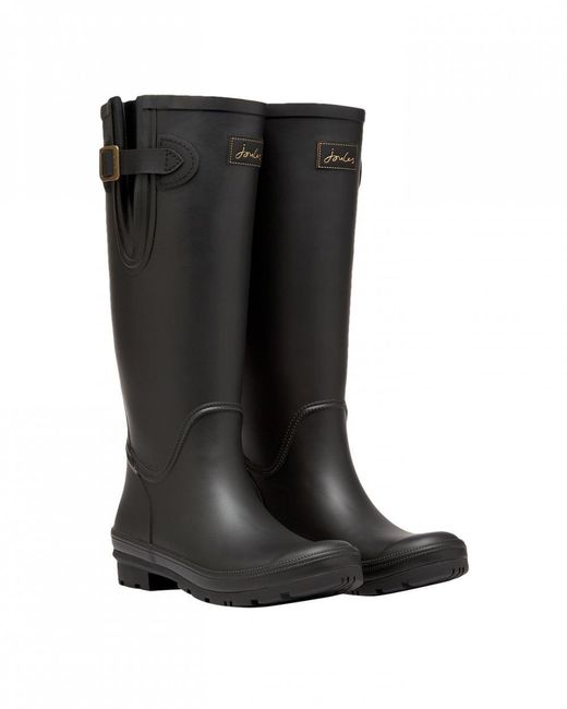 Joules Black Houghton Tall Plain Welly