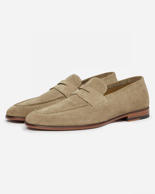 Oliver Sweeney Natural Keyworth Suede Loafers for men