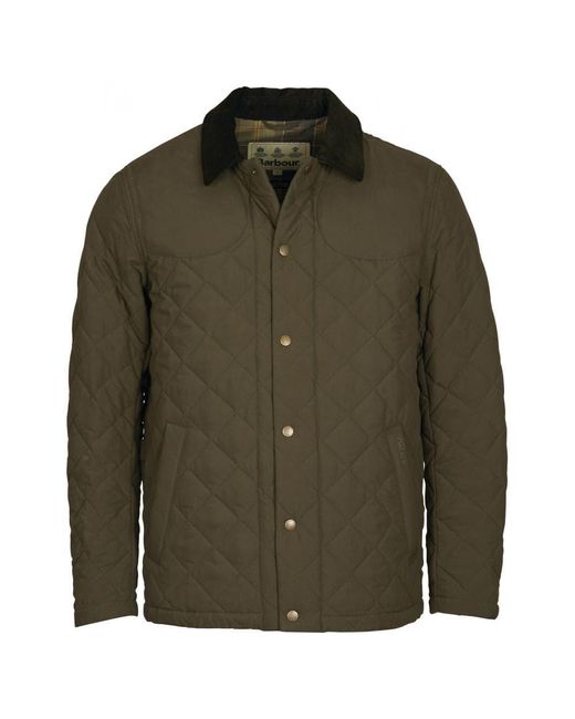 Barbour Synthetic Helmsley Quilted Jacket in Army Green (Green) for Men ...