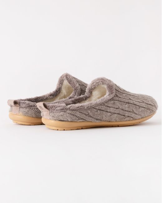 Ilse Jacobsen White Snippy Knit Slippers