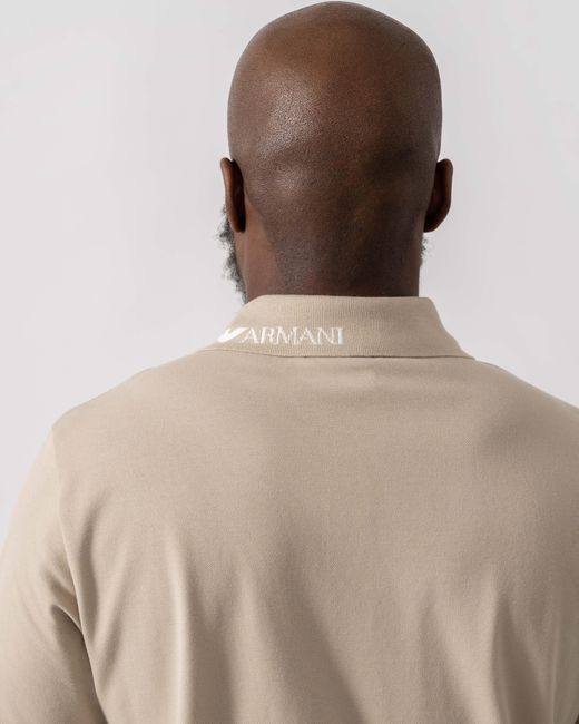 Emporio Armani Natural Beach Polo for men