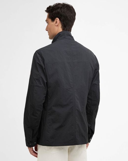 Barbour Black Modern Duke Showerproof Jacket for men