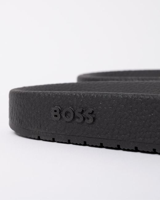 Boss Black Aryeh Monogram Strap Sliders for men