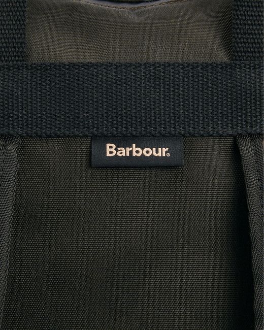 Barbour Black Field Wax Backpack