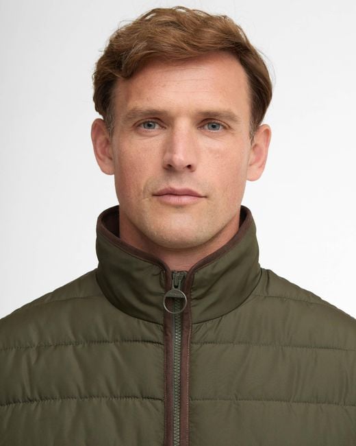 Barbour Green Broughton Quilted Jacket for men