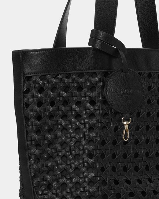 Ilse Jacobsen Black Braid Braided Shopper