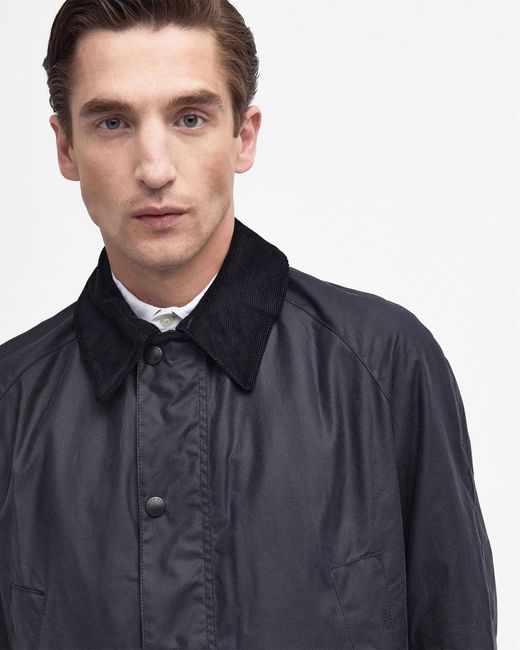 Barbour Blue Ashby Wax Jacket for men