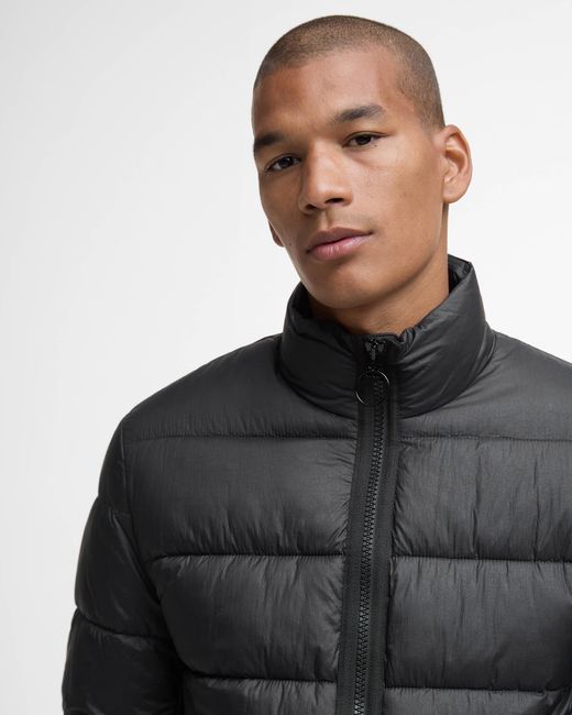 Barbour Black Offshore Quilted Jacket for men