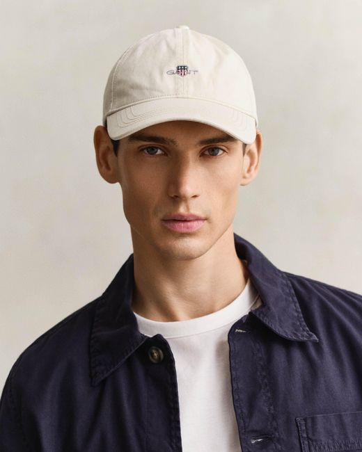 Gant Natural Shield Logo Cotton Twill Cap for men