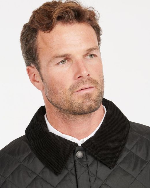 Barbour Black Liddesdale Quilted Jacket Size: S for men