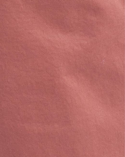 Barbour Red Overdyed Twill Shorts for men
