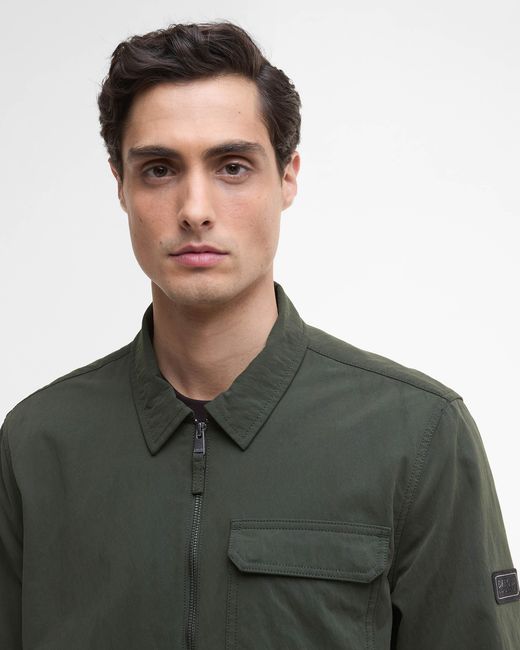 Barbour Green Maze Peached Overshirt for men
