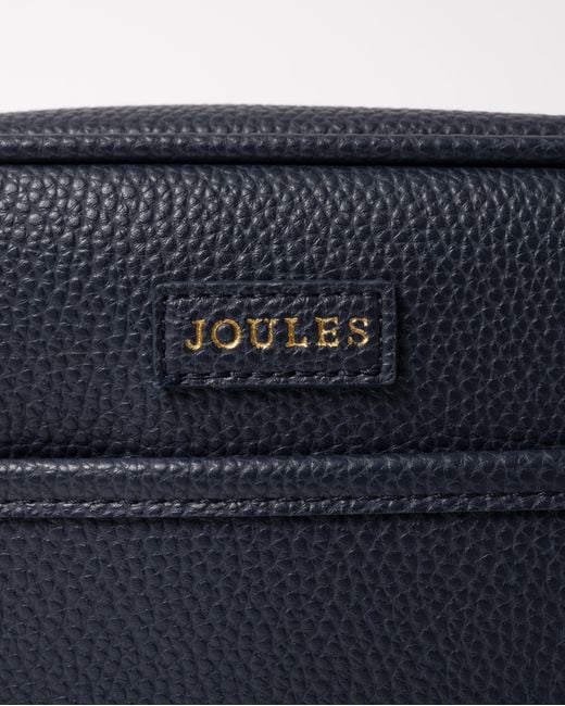 Joules Blue Trent Faux Leather Crossbody Bag