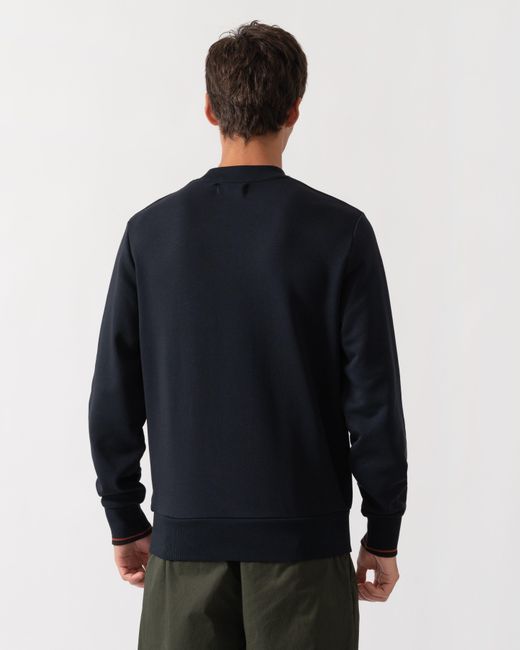 Fred Perry Blue Crew Neck Sweatshirt for men
