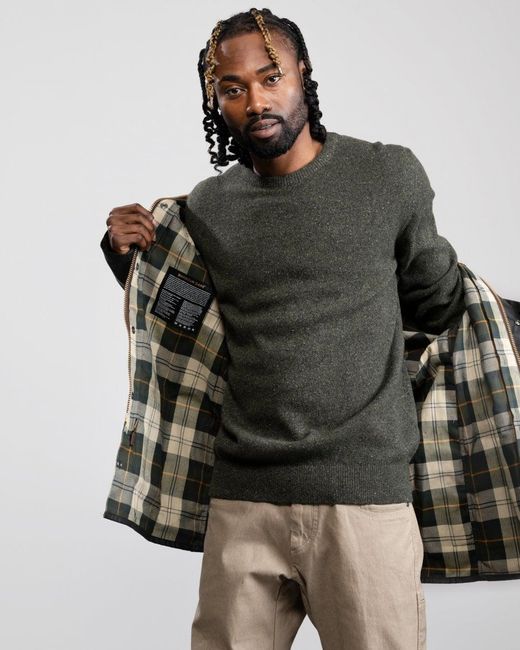 Barbour Gray Beaufort Wax Jacket for men
