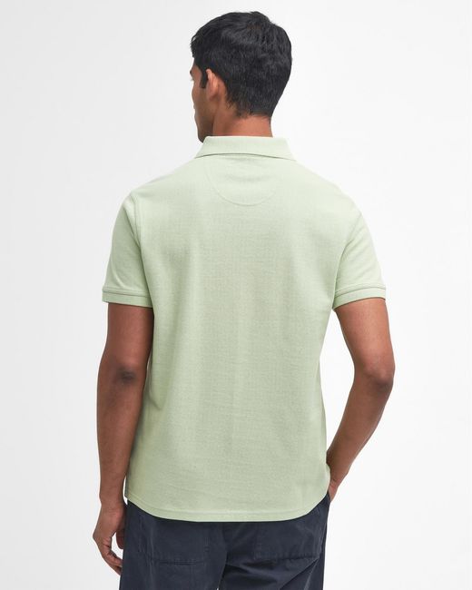 Barbour Green Sports Polo Shirt for men