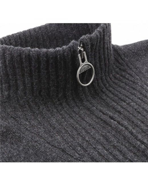mens lambswool half zip jumper
