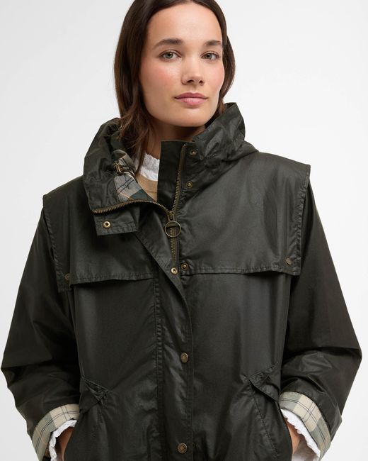 Barbour Black Ornella Wax Jacket