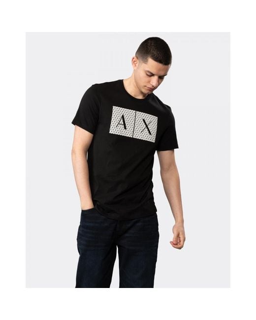 Armani Exchange Black Slim Fit A|x Large Icon Logo for men