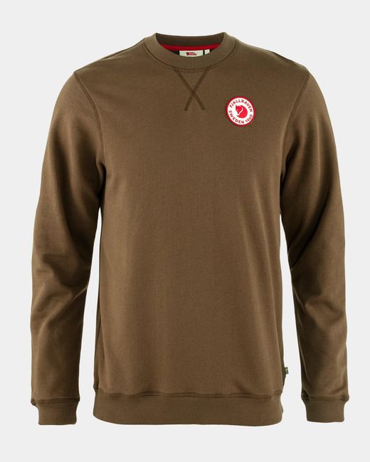 Fjallraven Green 1960 Logo Badge Sweatshirt for men