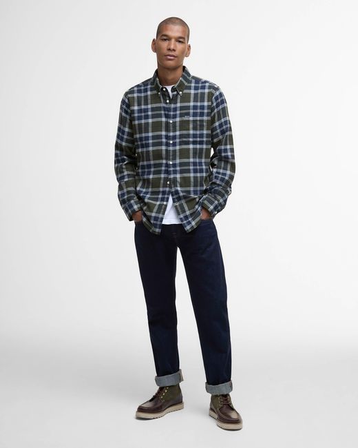 Barbour Blue Rasay Tailored Shirt for men