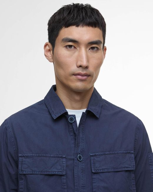 Barbour Blue Kenneth Overshirt for men