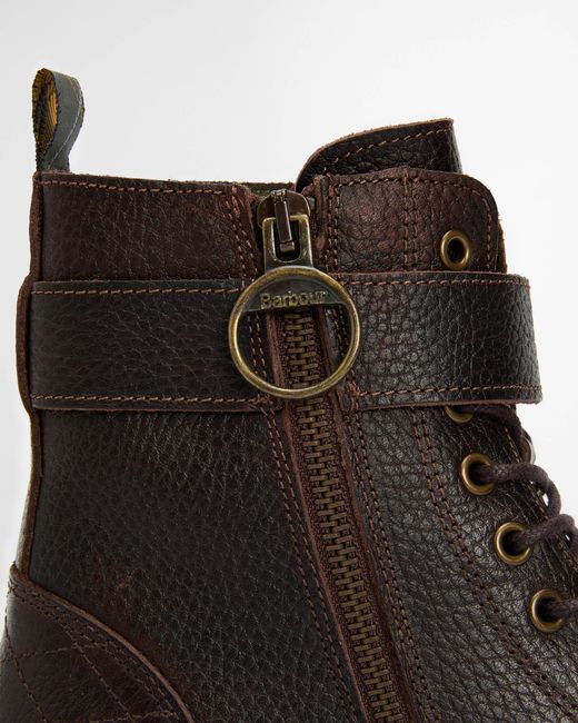 Barbour Black Heidi Lace Up Boot