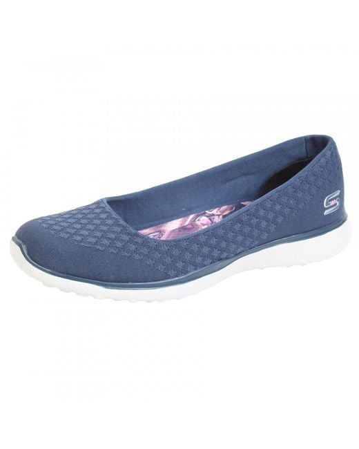 Skechers Microburst One Up Womens Pump in Blue | Lyst