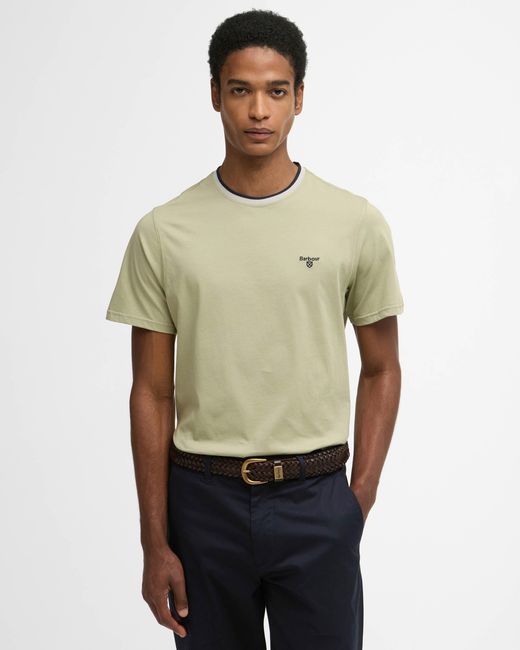 Barbour Green Cornsay Tailored T-Shirt for men