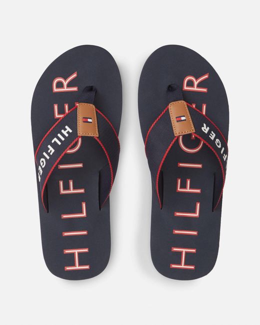 Tommy Hilfiger Blue Sporty Hilfiger Beach Sandals for men