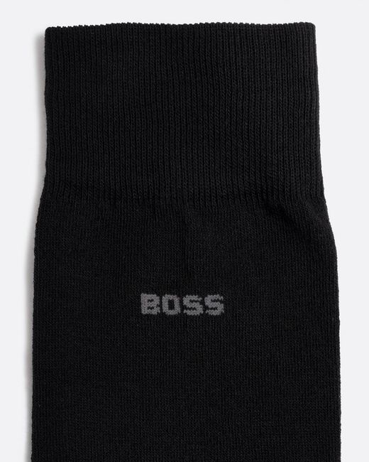 Boss Black Monogram 2 Pack Regular Length Cotton Blend Socks for men