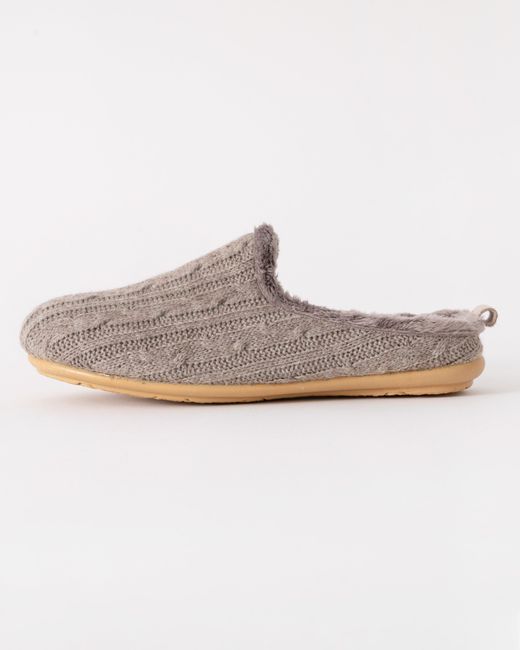 Ilse Jacobsen White Snippy Knit Slippers