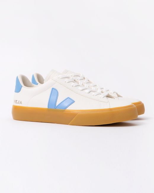 Veja White Campo Leather Trainers