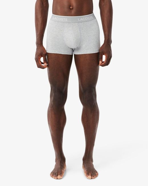Lacoste White 3-Pack Of Trunks for men
